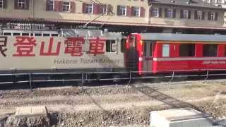 Bernina Express St Moritz CH to Tirano Italy Sept 2015 [upl. by Moclam]