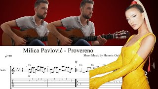 Milica Pavlović  Provereno  Guitar cover Note  Tabovi amp Akordi [upl. by Mistrot]