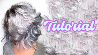 Como Hacer Tinte Gris Plata En Casa l Paso a paso Tutorial [upl. by Ahsikel440]