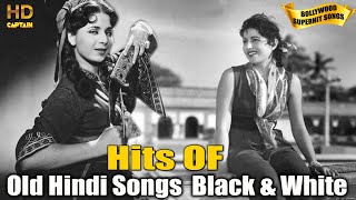 Old Hindi Songs Black amp White  Ultimate Bollywood Hit Songs Jukebox [upl. by Ahsinat]