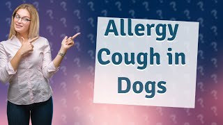 What does an allergy cough sound like in a dog [upl. by Reeve]