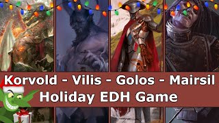 Korvold vs Vilis vs Golos vs Mairsil EDH  CMDR game play for Magic The Gathering [upl. by Eilime]