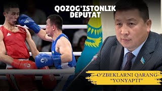 OZBEKLARNI QARANGquotYONYAPTIquotQOZOGISTONLIK DEPUTAT  QOZOG’ISTON O’ZBEK BOKSI HAQIDA NIMA DEMOQDA [upl. by Ttennaej]