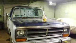 Dodge truck hood explosion and exhaust FLAMES [upl. by Barling]