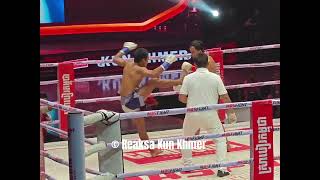 ឡុង សំណាង VS លីន វិរៈ Kun Khmer Fighter 🥊🔥 [upl. by Arehs754]