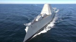 Future USS Zumwalt DDG 1000 Underway [upl. by Ainnet55]