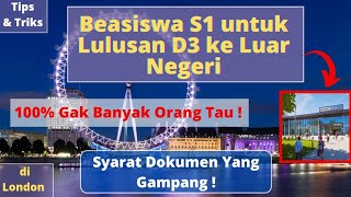 Beasiswa Luar Negeri Untuk Lulusan D3 yang ingin S1 Fully Funded  beasiswaluarnegeri beasiswad3 [upl. by Ater]