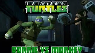 Donnie Vs Rockwell Monkey Brains Full Fight tmnt2012 [upl. by Welsh]