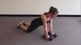 Dumbbell Renegade Row On Knees [upl. by Atiz]