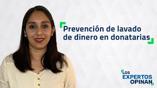 Prevención de lavado de dinero en donatarias [upl. by Relyt963]