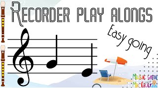 Recorder play along  30 Easy going GE [upl. by Neelhtakyram369]