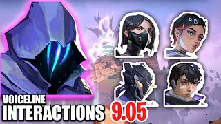 Patch 905 New Voice Line Interactions with other Agents  Omen [upl. by Airdnek181]