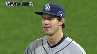 Red Sox fans serenade Myers after catch [upl. by Notle560]