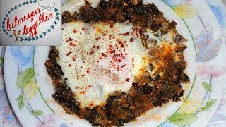 Yumurtalı Kıymalı Ispanak Kavurması [upl. by Bone28]