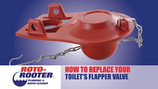 How to Replace Your Toilets Flapper Valve  RotoRooter [upl. by Gainor]