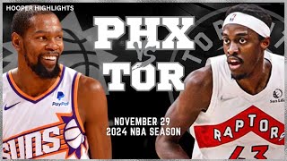 Phoenix Suns vs Toronto Raptors Full Game Highlights  Nov 29  2024 NBA Season [upl. by Adaminah]