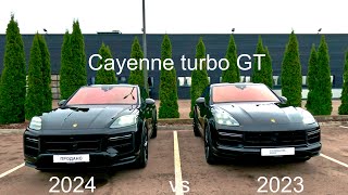 Compare Cayenne Coupe turbo GT 2024 vs Cayenne turbo GT 2023 [upl. by Maryanne]