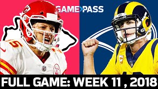 Kansas City Chiefs vs Los Angeles Rams Week 11 2018 FULL Game The Greatest MNF Game Ever [upl. by Dyal199]