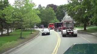 Boston Strong  Trucker Convoy Part 1 [upl. by Annavoig97]