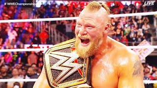 Brock Lesnar Wins WWE Title At Day 1 Roman Reigns amp Drew McIntyre OUT [upl. by Eifos]