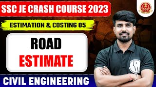 SSC JE 2023  Estimation and Costing  Road Estimate  Civil Engineering [upl. by Pulsifer]