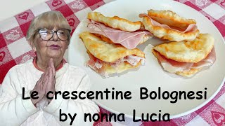 Ricetta delle crescentine raccontata da Nonna Lucia  gnocco fritto  ricetta facile senza strutto [upl. by Yrem889]