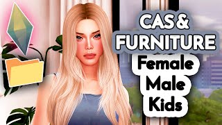 Sims 4 Huge CC Folder  CAS amp Furniture  Female Male Kids Maxis Alpha Cc Folder Download The Sims 4 [upl. by Alleunam]