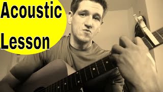 How To Play Blurry  Puddle of Mudd  Easy Acoustic Guitar TutorialLesson [upl. by Amandie]