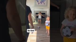 Family Fun with Indoor Hover Soccer Balls [upl. by Edmonds812]