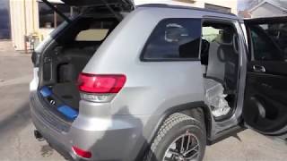 2018 Jeep Grand Cherokee Trailhawk 4x4 Cargo Area Volume Review [upl. by Essilevi]