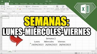 Crear secuencias de fechas personalizadas Lunes Miércoles y viernes o cualquier secuencia de fechas [upl. by Caty452]