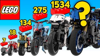 LEGO Motorcycles in Different Scales  Comparison [upl. by Catina]