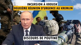 INCURSION À KOURSK  DEUXIÈME RÉUNION DURGENCE AU KREMLIN [upl. by Adoc]