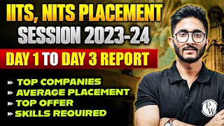 IITs NITs Placement Session 202324  Day 1 to Day 3 Report  Top Companies  Average Placement [upl. by Loos]