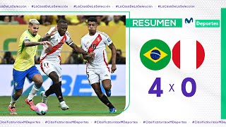 BRASIL vs PERÚ 40 RESUMEN Y GOLES DEL PARTIDO  FECHA 10  CLASIFICATORIAS 2026 🇧🇷⚽🇵🇪 [upl. by Ilan3]