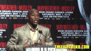 Mayweather VS Mosley NYC Press Conference [upl. by Anabelle]