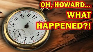 Looks BAD Just Wait It Gets WORSE E Howard Pocket Watch Repair [upl. by Aneehsak]