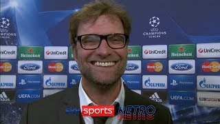 Jurgen Klopp after Borussia Dortmunds dramatic Champions League comeback against Malaga [upl. by Minnaminnie]