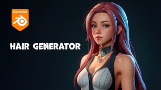 Easiest way to create stylized hair in Blender 40 2024 [upl. by Labaw]