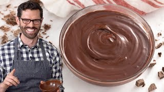 Crumb Coating a Cake with Ganache [upl. by Sehguh]