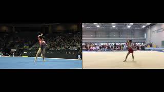 Mai Murakami VS Kenzo Shirai  Floor Routine [upl. by Ji]