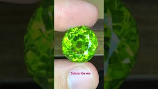 round peridot cut stone [upl. by Bilbe80]