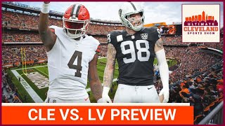 Cleveland Browns vs Las Vegas Raiders preview w School Boy Q Must win game [upl. by Asserak660]