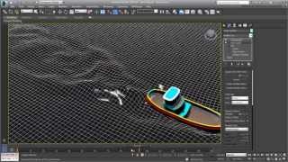 Creating Water Ripple Effects in 3ds Max  Part 8  Animating Wakes [upl. by Gebhardt902]