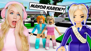 KAREN BECAME MAYOR IN BROOKHAVEN ROBLOX BROOKHAVEN RP [upl. by Aseeral]