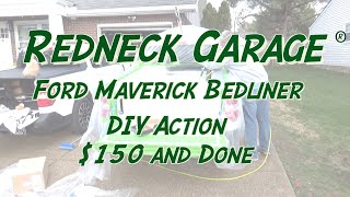 Ford Maverick  DIY Bedliner 150 and  20Letters  You Can Do It [upl. by Korten]