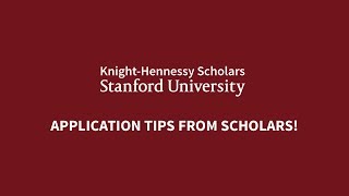 Successful Application Tips from KnightHennessy Scholars [upl. by Standford]