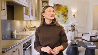 Luxury Chelsea London Home Tour  Mimi Bouchard’s Living Room  Kitchen Refurb [upl. by Ahcila]