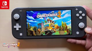 Overcooked 2 Nintendo Switch Lite Gameplay [upl. by Yeldua]