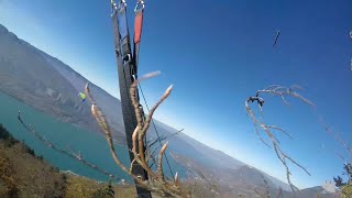 Parapente Annecy Décollage qui aurait pu mal finir à la Forclaz [upl. by Ettedranreb620]